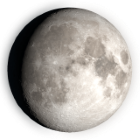 Lune gibbeuse croissante phase