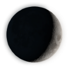 Luna nueva creciente phase